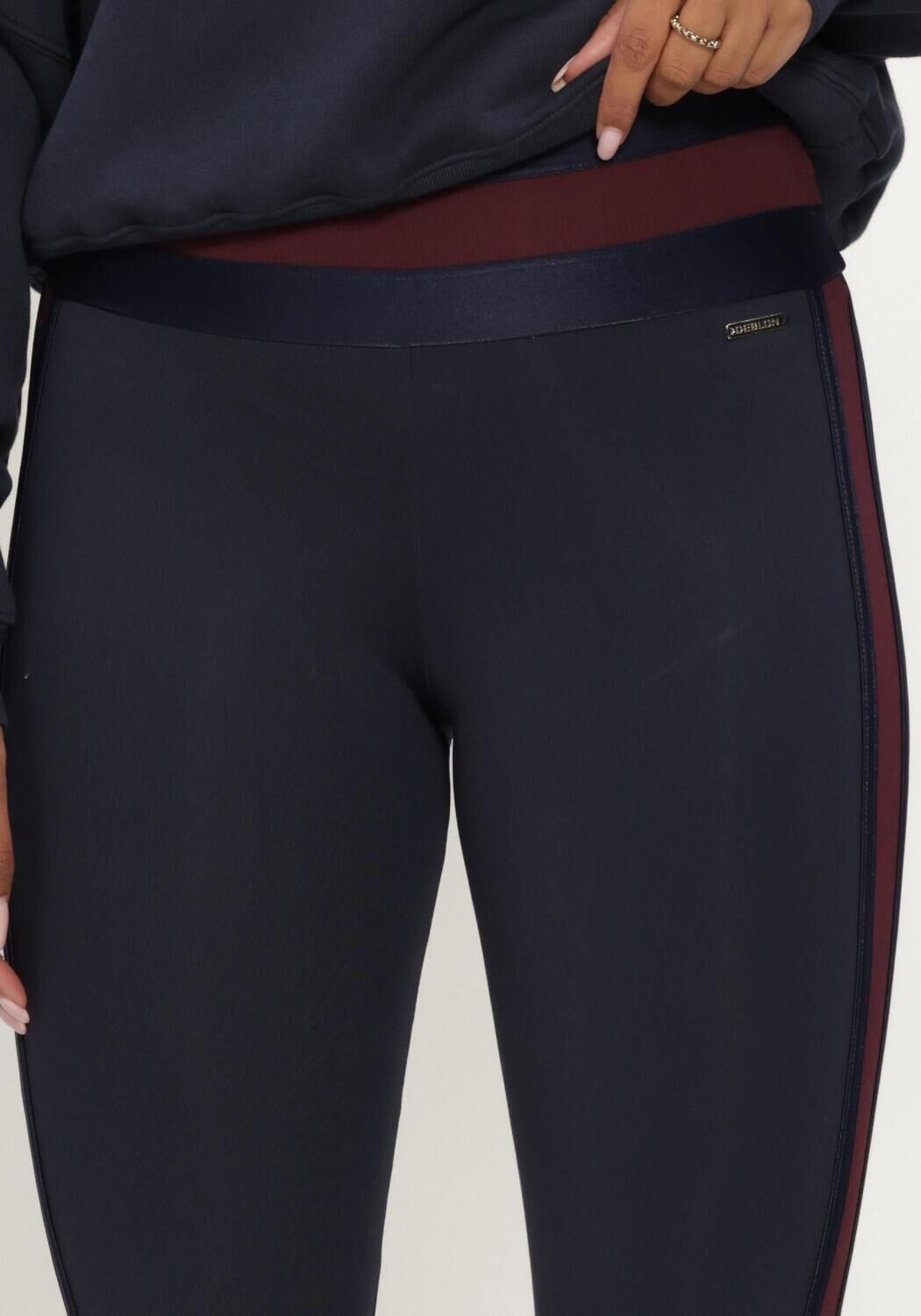 Donkerblauwe DEBLON SPORTS Broeken/jumpsuits LIV LEGGINGS - large