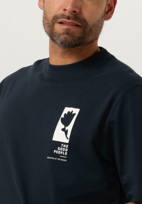 THE GOODPEOPLE T-shirt TODD Bleu foncé - large