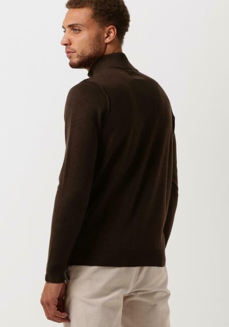 BUTCHER OF BLUE Pull CLIFDEN HALFZIP en marron - large
