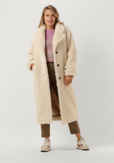 BEAUMONT Manteau Teddy TEDDY STATEMENT COAT Écru - large