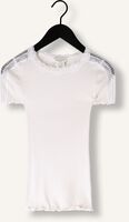 Witte ROSEMUNDE T-shirt BENITA SILK T-SHIRT W/ LACE Witte ROSEMUNDE T-shirt BENITA SILK T-SHIRT W/ LACE - medium