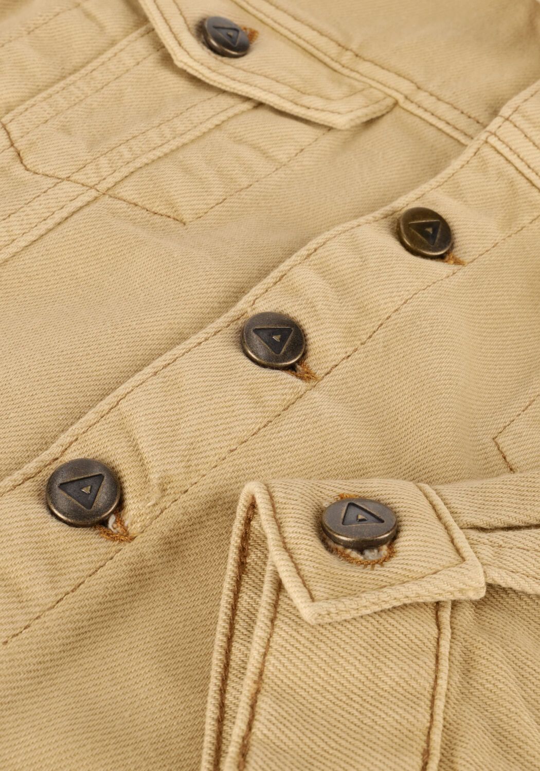 AMMEHOELA Veste en jean AM.BORRIE.06 Sable - large