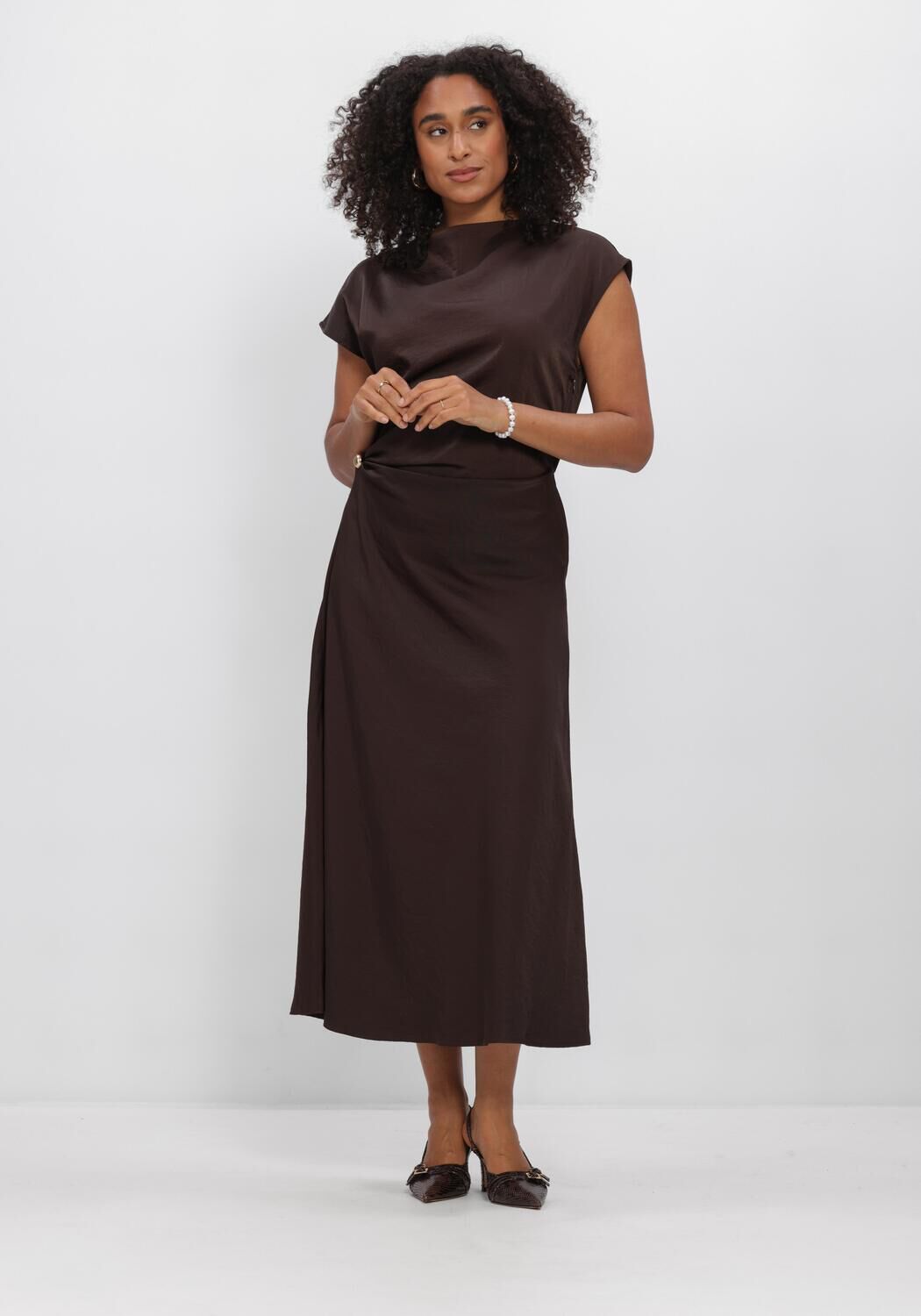BEAUMONT Robe maxi JOY DRESS en marron - large