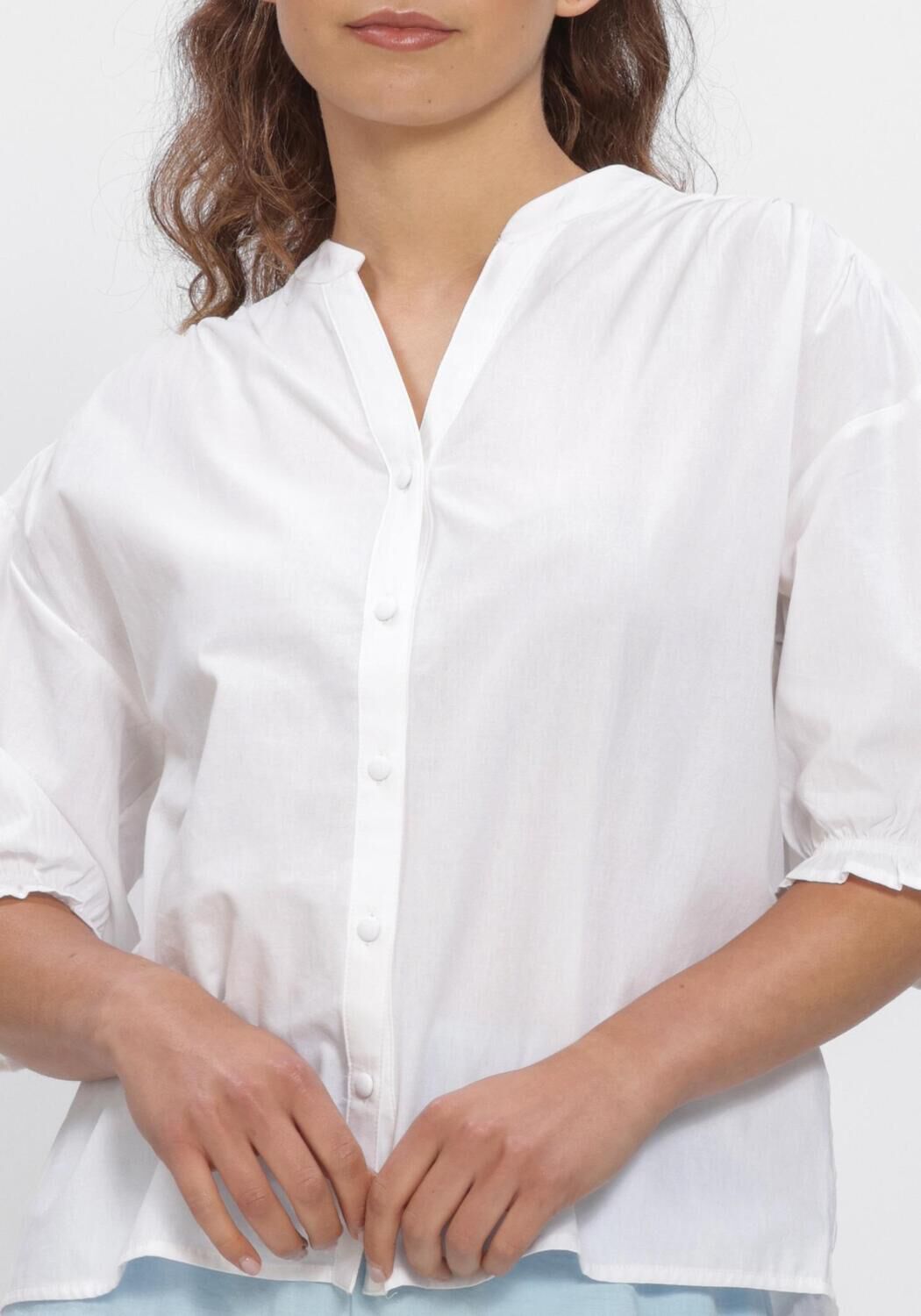 Witte MSCH COPENHAGEN  MSCHMARCA DOTTEN 2 4 SHIRT - large