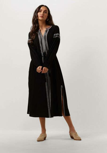 SCOTCH & SODA Robe midi MIDI DRESS WITH EMBROIDERY DETAILS en noir - large