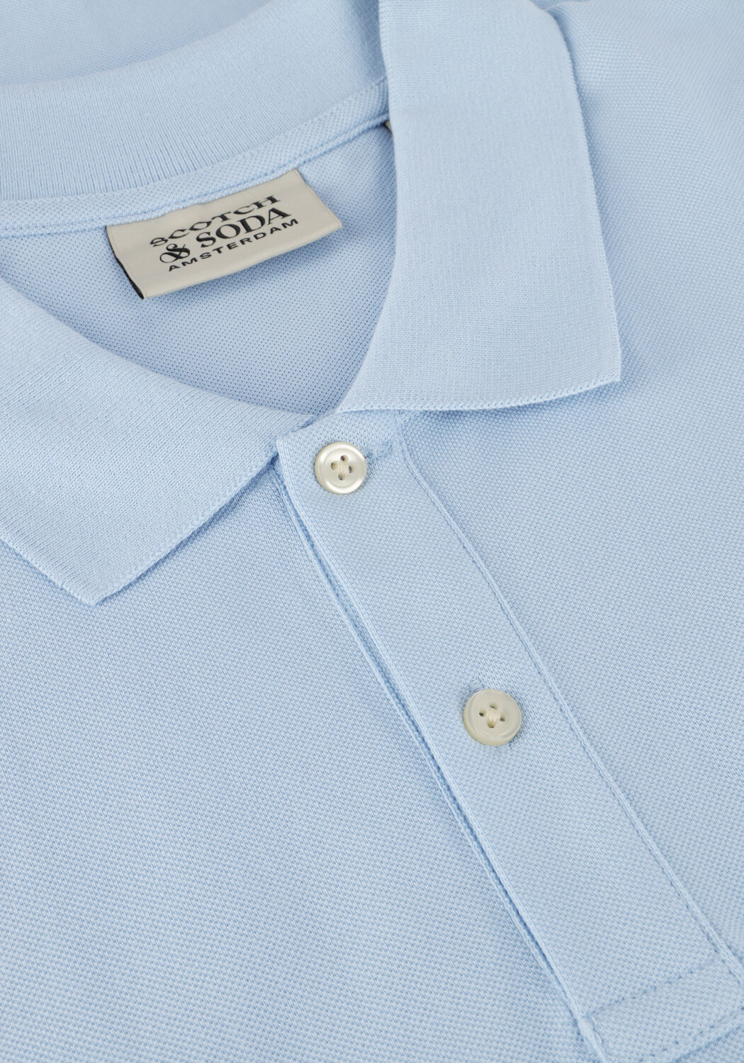 SCOTCH & SODA Polo LOGO PIQUE POLO en bleu - large