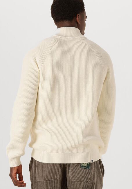 Creme ANERKJENDT Trui AKSUNE PATENT HALF ZIP KNIT - large