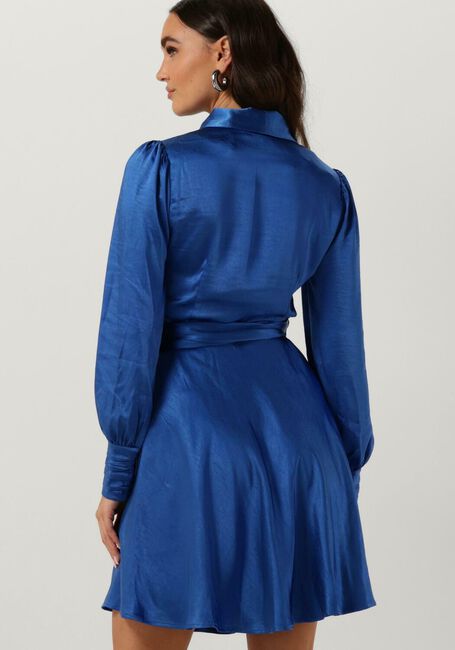 Blauwe NOTRE-V Mini jurk NV-DORIS SATIN DRESS - large