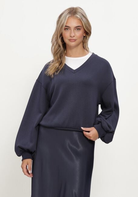 Donkerblauwe MSCH COPENHAGEN Trui MSCHBRIONNA IMA Q V SWEATSHIRT - large