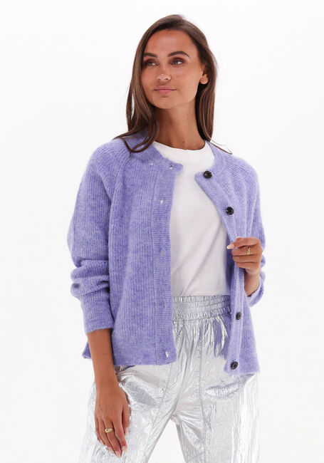 SELECTED WOMEN Gilet SLFLULU LS KNIT SHORT CARDIGAN en violet - large