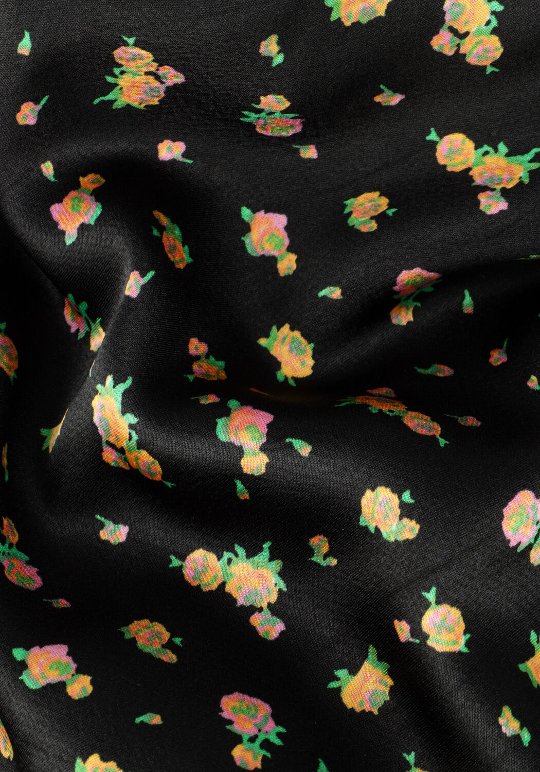 Zwarte NEO NOIR Midi jurk EVA PRECIOUS ROSE DRESS - large