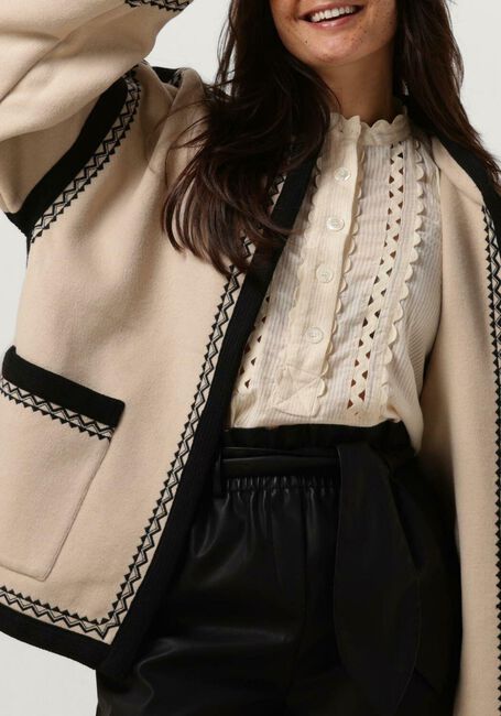ANTIK BATIK Gilet WILMA JACKET en beige - large