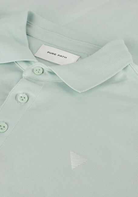 Mint PURE PATH Polo SHORTSLEEVE POLO WITH CHEST PRINT - large