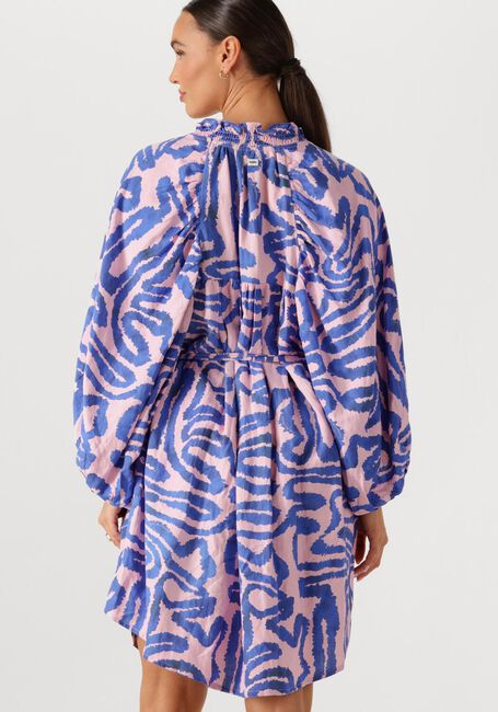 POM AMSTERDAM Mini robe DRESS WAVES PINK LINEN en multicolore - large