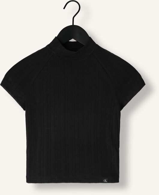 Zwarte CALVIN KLEIN Top WARM TEXTURE RIB MOCKNECK TOP Zwarte CALVIN KLEIN Top WARM TEXTURE RIB MOCKNECK TOP - large