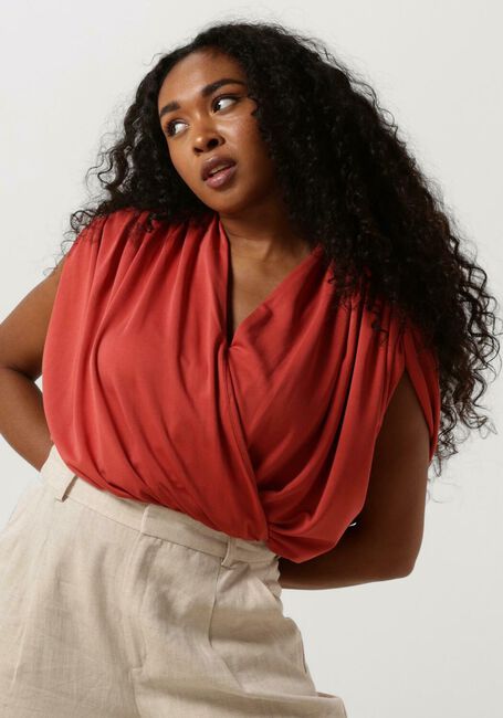 MINUS Haut ELVIE MODAL WRAP TOP en rouge - large