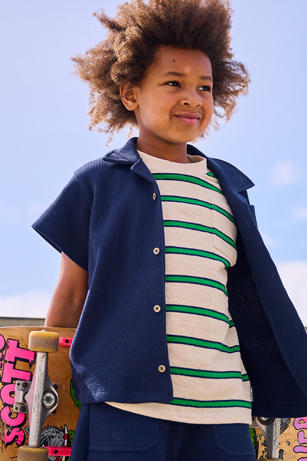 Donkerblauwe TUMBLE 'N DRY Casual overhemd CAGNARD - large