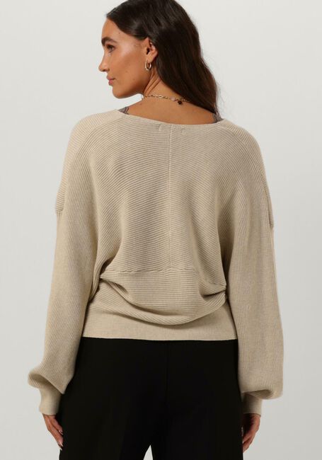 MSCH COPENHAGEN Pull MSCHZINELLE RACHELLE WRAP PULLOVER en beige - large