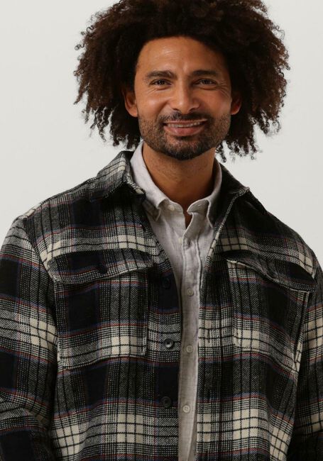 SELECTED HOMME Surchemise LOOSEPABLO LS CHECK Bleu foncé - large