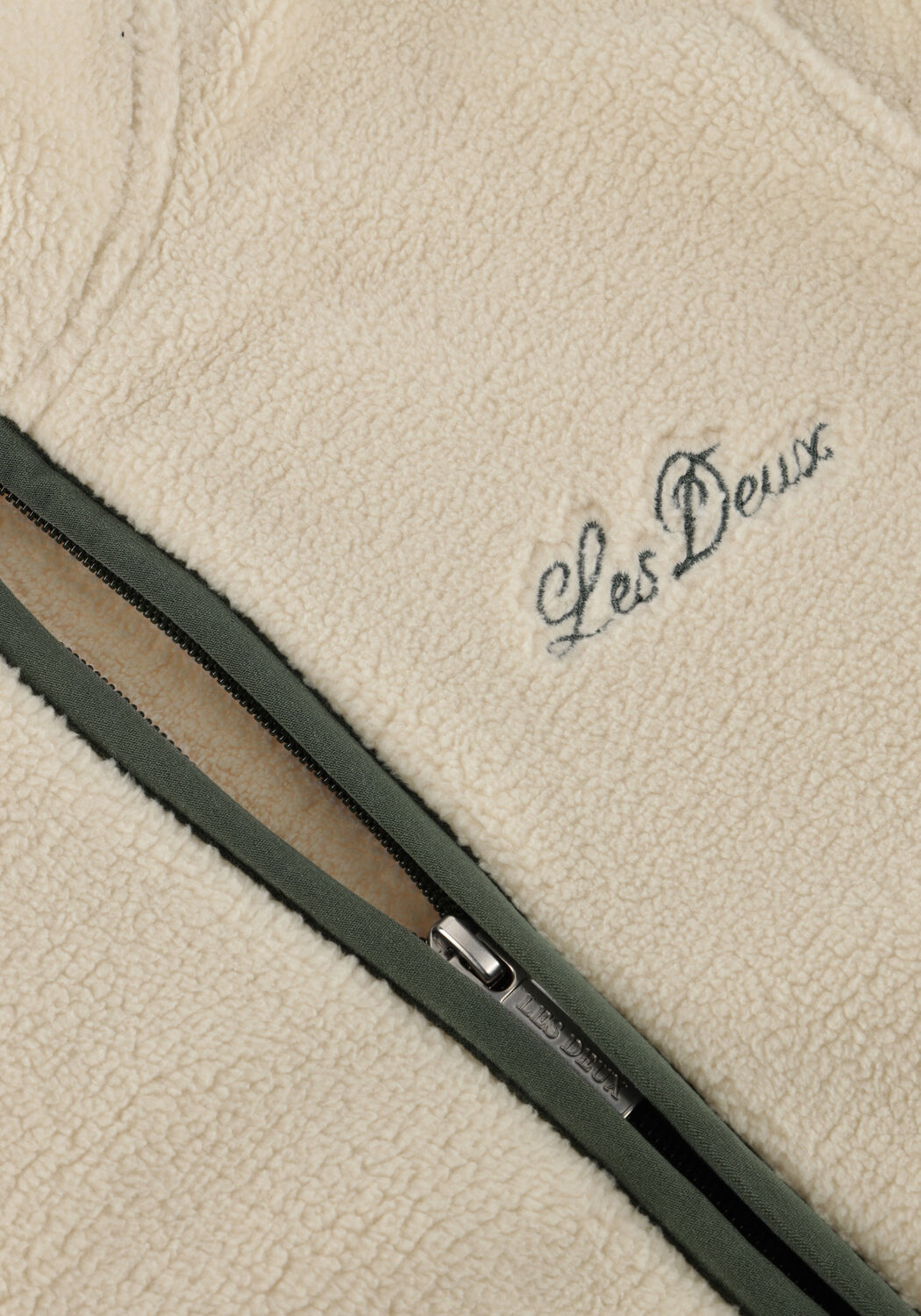 LES DEUX Manteau Teddy LANDON FLEECE JACKET KIDS Cr&egrave;me - large
