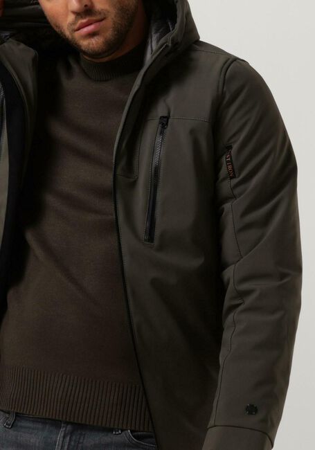 Groene CAST IRON Gewatteerde jas SHORT JACKET SOFTSHELL ZEROYON 2.0 - large