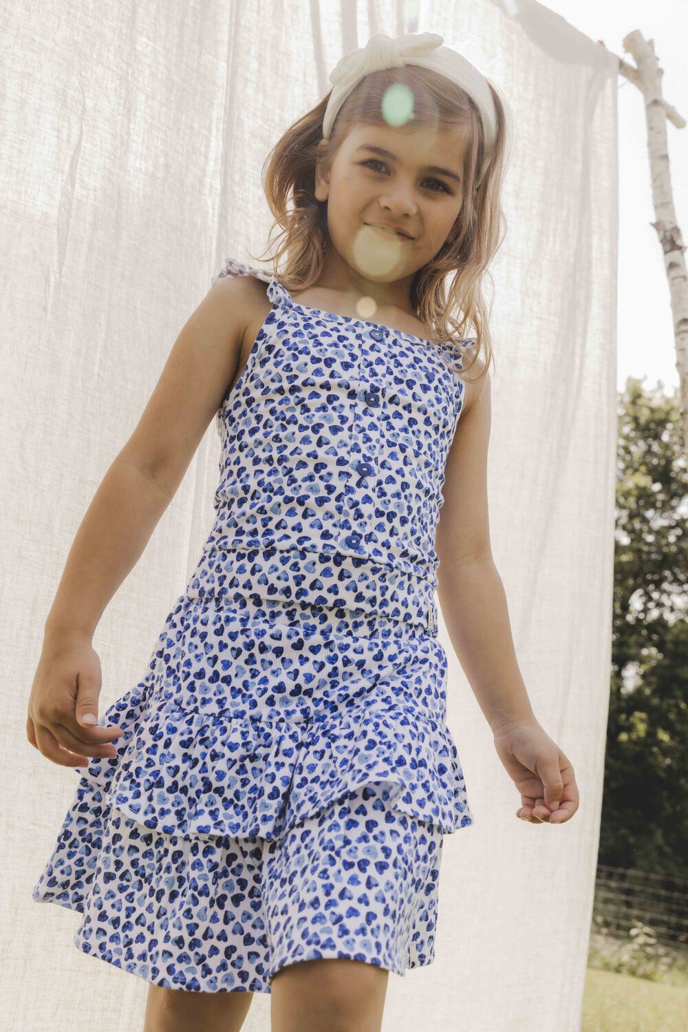 LOOXS Little Mini-jupe 2512-7740 Bleu clair - large