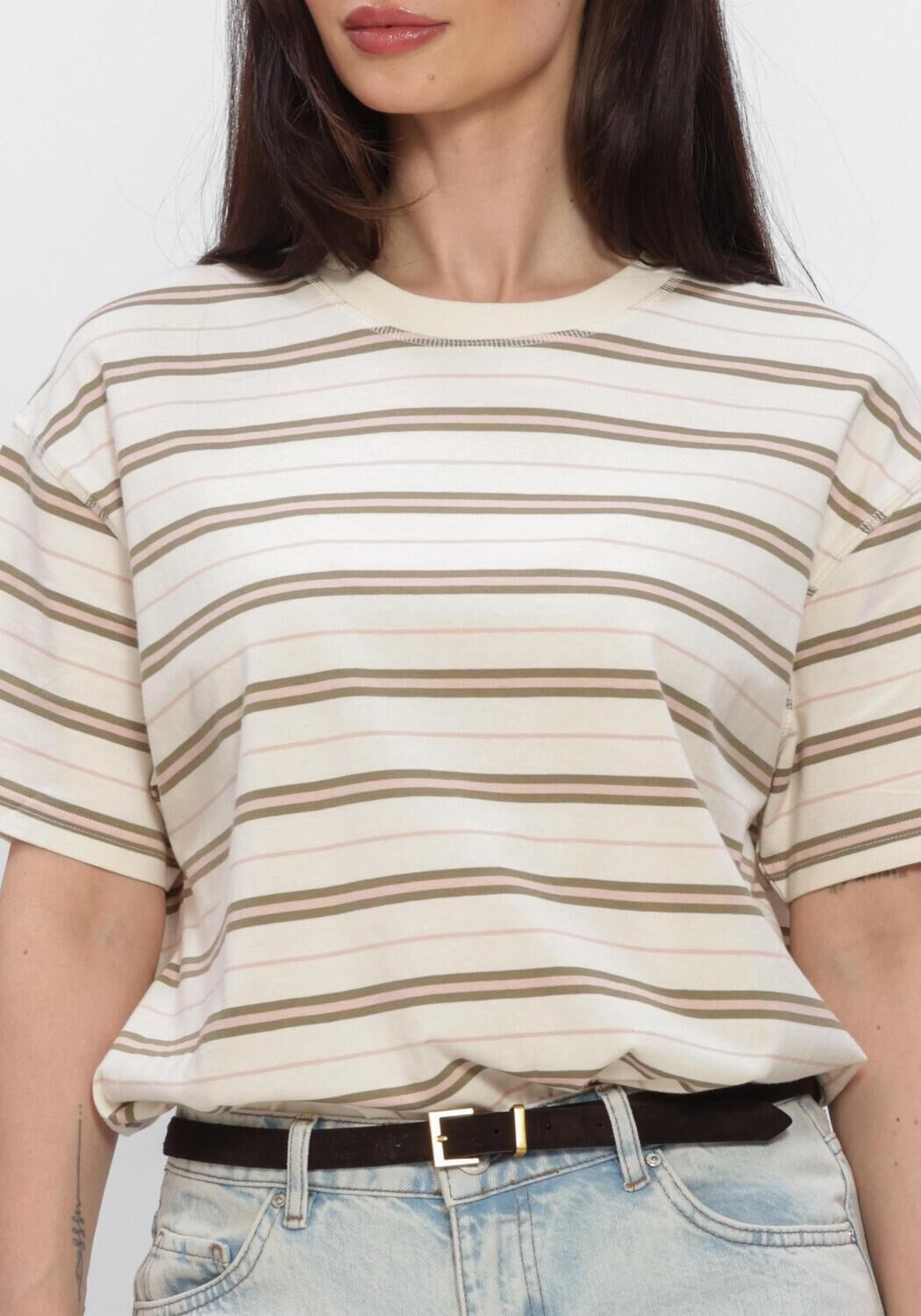 ENVII T-shirt ENKULLA SS STRIPE 5310 en multicolore - large