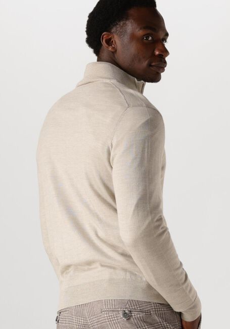 Beige PROFUOMO Trui PULLOVER HALF ZIP - large