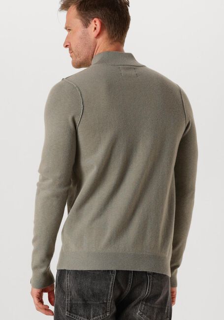 BUTCHER OF BLUE Pull CLIFDEN HALFZIP en vert - large