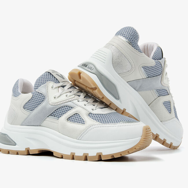 Via Vai Wit Grijze Sneakers Grijze VIA VAI Sneakers LIZ SILA Omoda