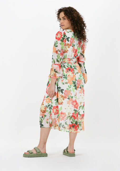 NA-KD Robe midi BUTTON FRONT SLIT DRESS Blanc - large