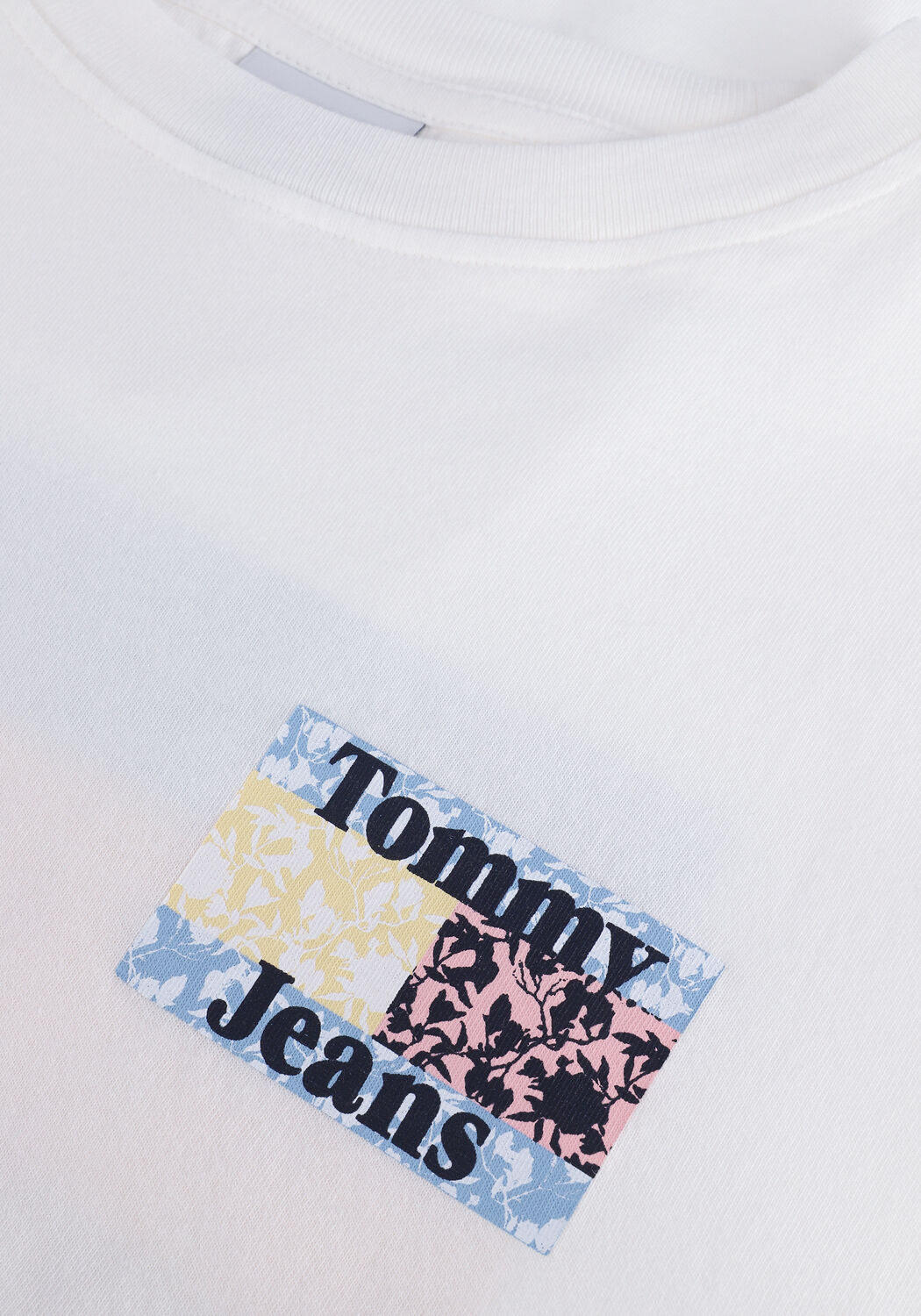 Ecru TOMMY JEANS T-shirt TJW FLORAL FLAG TEE - large
