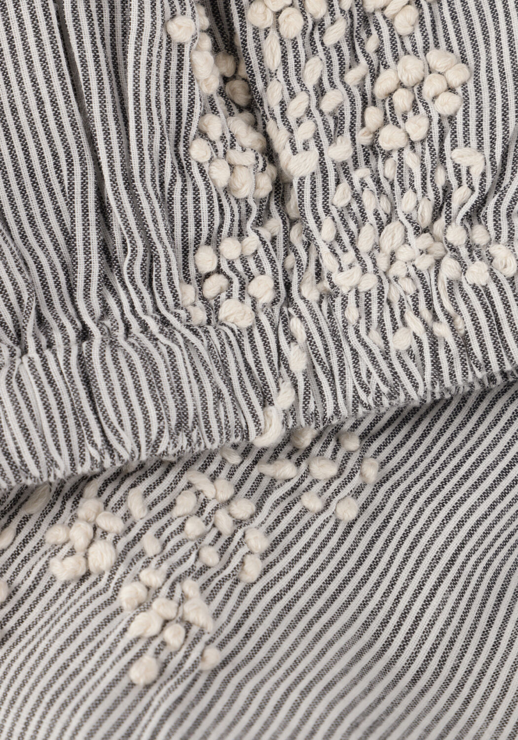 Gebroken wit SUMMUM Top TOP HEAVY EMBROIDERY STRIPE - large