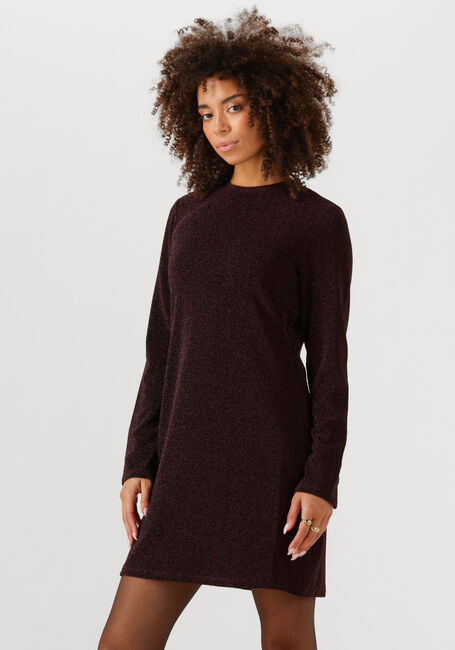 OBJECT Mini robe OBJFILIPA L/S RE SHORT DRESS Bordeaux - large