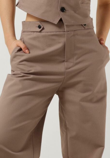 VANILIA Pantalon STRAIGHT SOFT TOUCH en marron - large