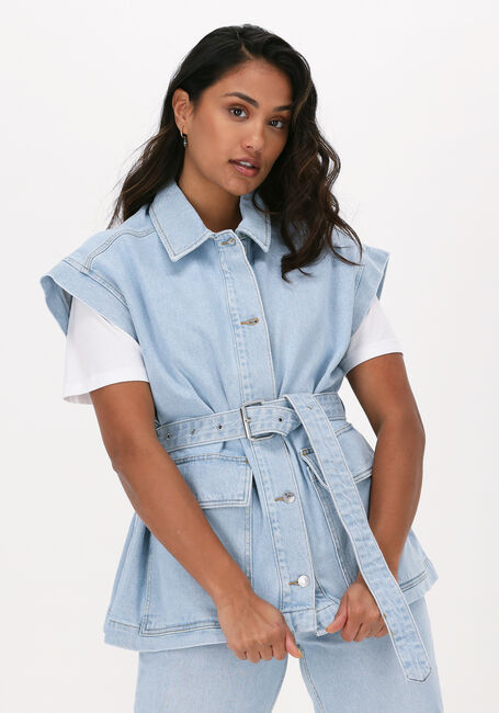 SELECTED FEMME Gilet JULIA LIGHT BLUE DENIM VEST Bleu clair - large