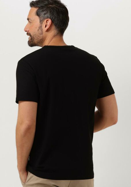 Zwarte SELECTED HOMME T-shirt SLHJOSEPH PIQUE O-NECK TEE - large