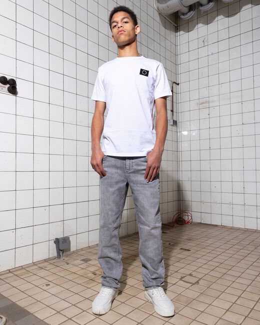 Grijze RELLIX Wide jeans 2615 STRAIGHT WIDE FIT JEANS - large