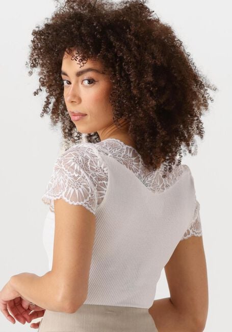 ROSEMUNDE Haut BEATHA CAPSLEEVE en blanc - large