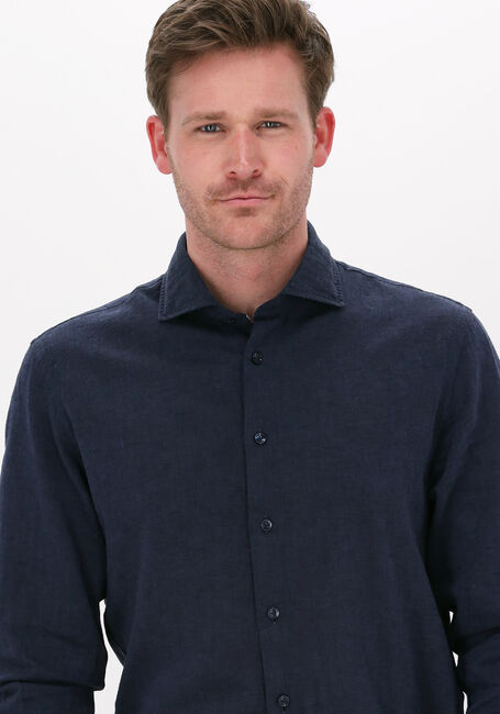 PROFUOMO Chemise décontracté HARTGER W COTTON-LINNEN Bleu foncé - large