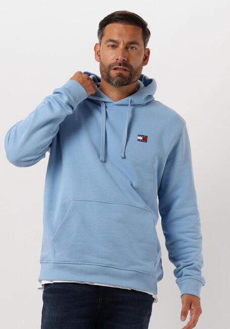 TOMMY JEANS Chandail TJM REG BADGE HOODIE Bleu clair - large
