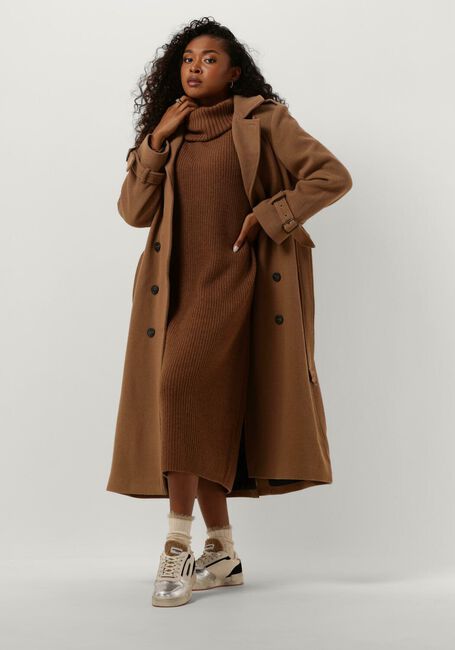SELECTED WOMEN Trenchcoats SLFHENRIKA WOOL TRENCH COAT en marron - large