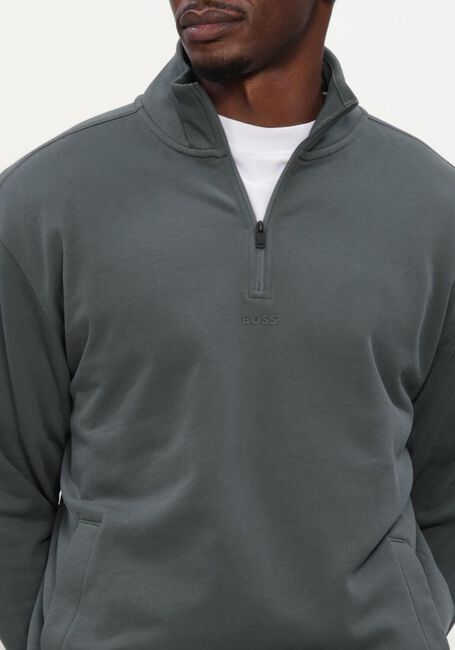 BOSS ORANGE Pull ZE SMALLZIP en vert - large
