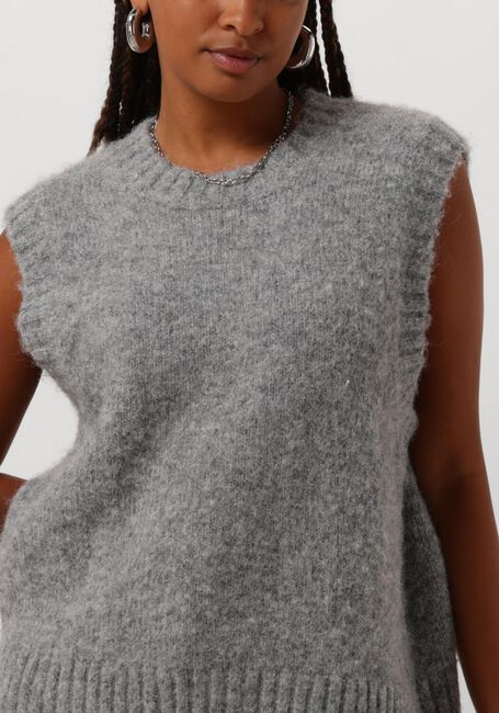 Grijze EDITED Spencer XANTARA KNIT VEST - large
