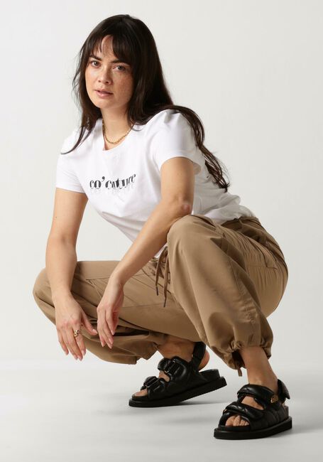 CO'COUTURE T-shirt GLITTER LOGO TEE en blanc - large
