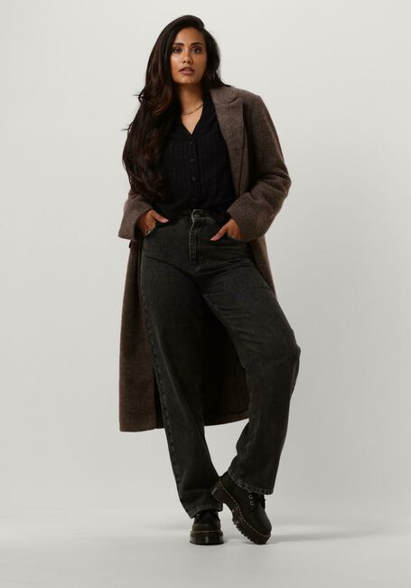 OBJECT Manteau OBJOLGA WOOL COAT NOOS en gris - large