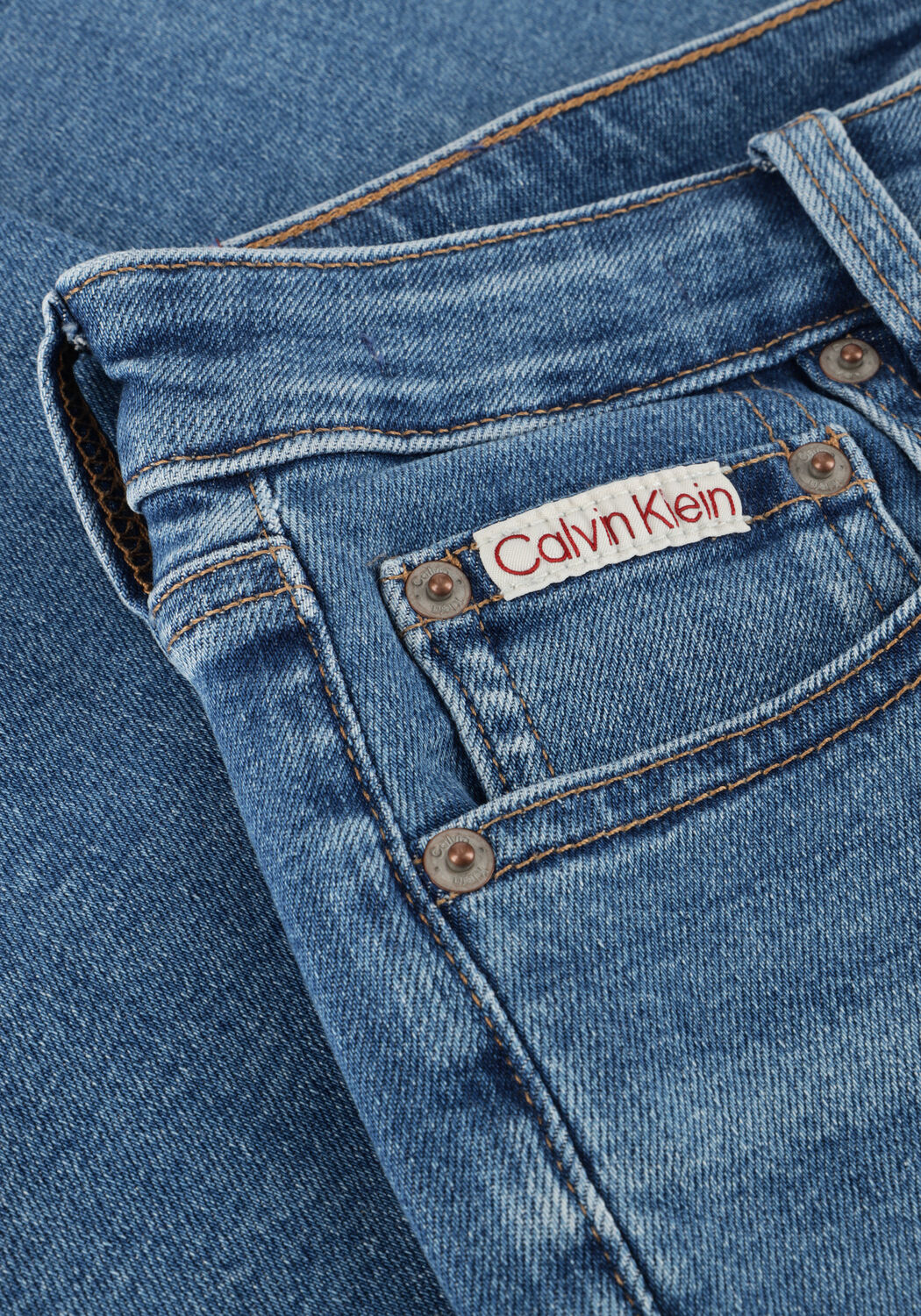 CALVIN KLEIN Slim fit jeans HGH RS SKNNY ANKL en bleu - large