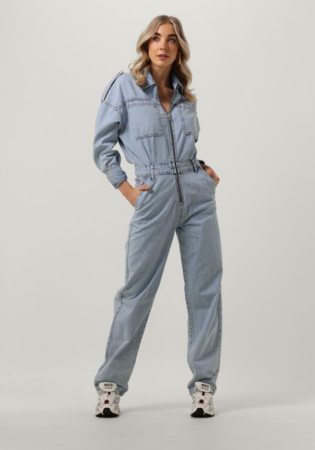 ALIX THE LABEL Combinaison LADIES WOVEN DENIM JUMPSUIT en bleu - large