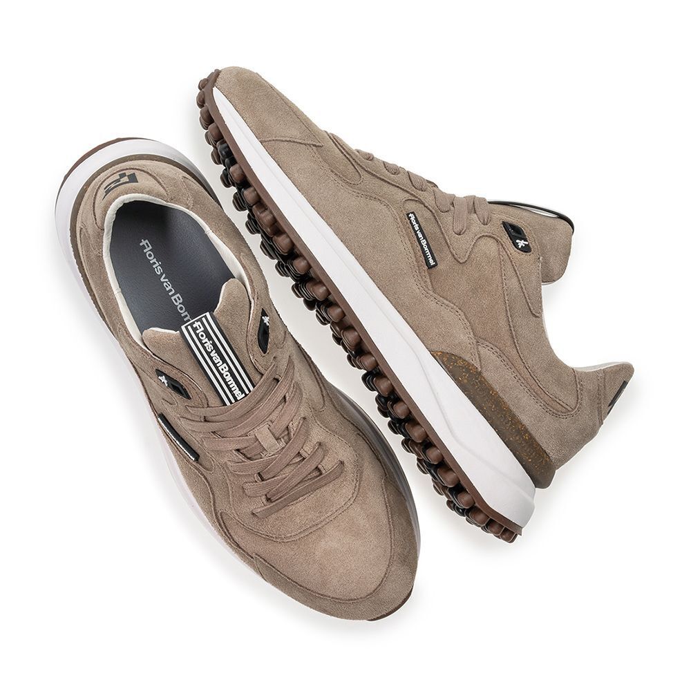 FLORIS VAN BOMMEL Baskets basses Noppi 50.01 en taupe - medium