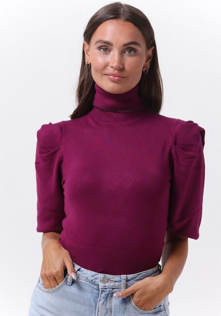 LIU JO Col roulé ECS MAGLIA CIUSA M/C GLAM en violet - large